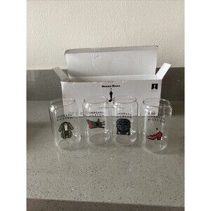 Academy Museum Susan Kare Glass Tumbler Set Of 4 Movie Lover Cinephile Gift